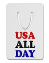 USA All Day - Distressed Patriotic Design Aluminum Paper Clip Bookmark by TooLoud-Bookmark-TooLoud-White-Davson Sales