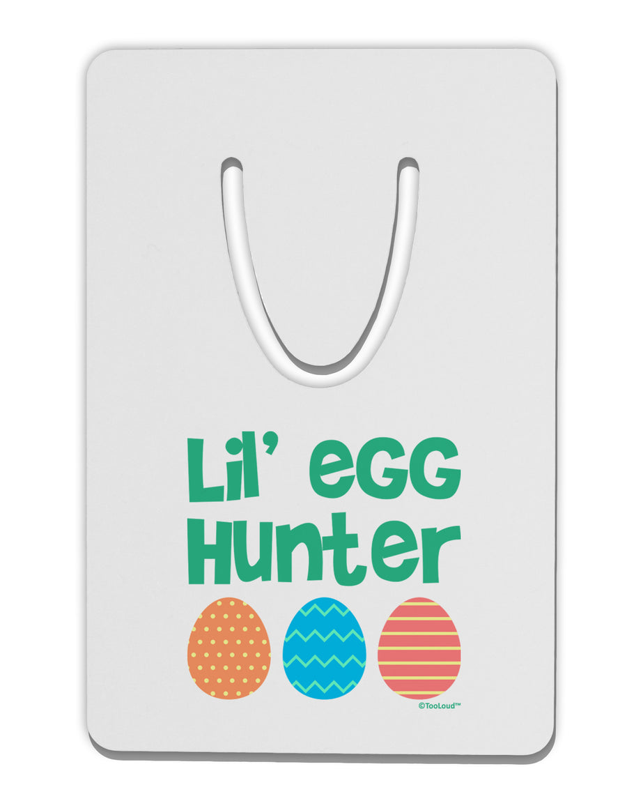 Lil' Egg Hunter - Easter - Green Aluminum Paper Clip Bookmark by TooLoud-Bookmark-TooLoud-White-Davson Sales