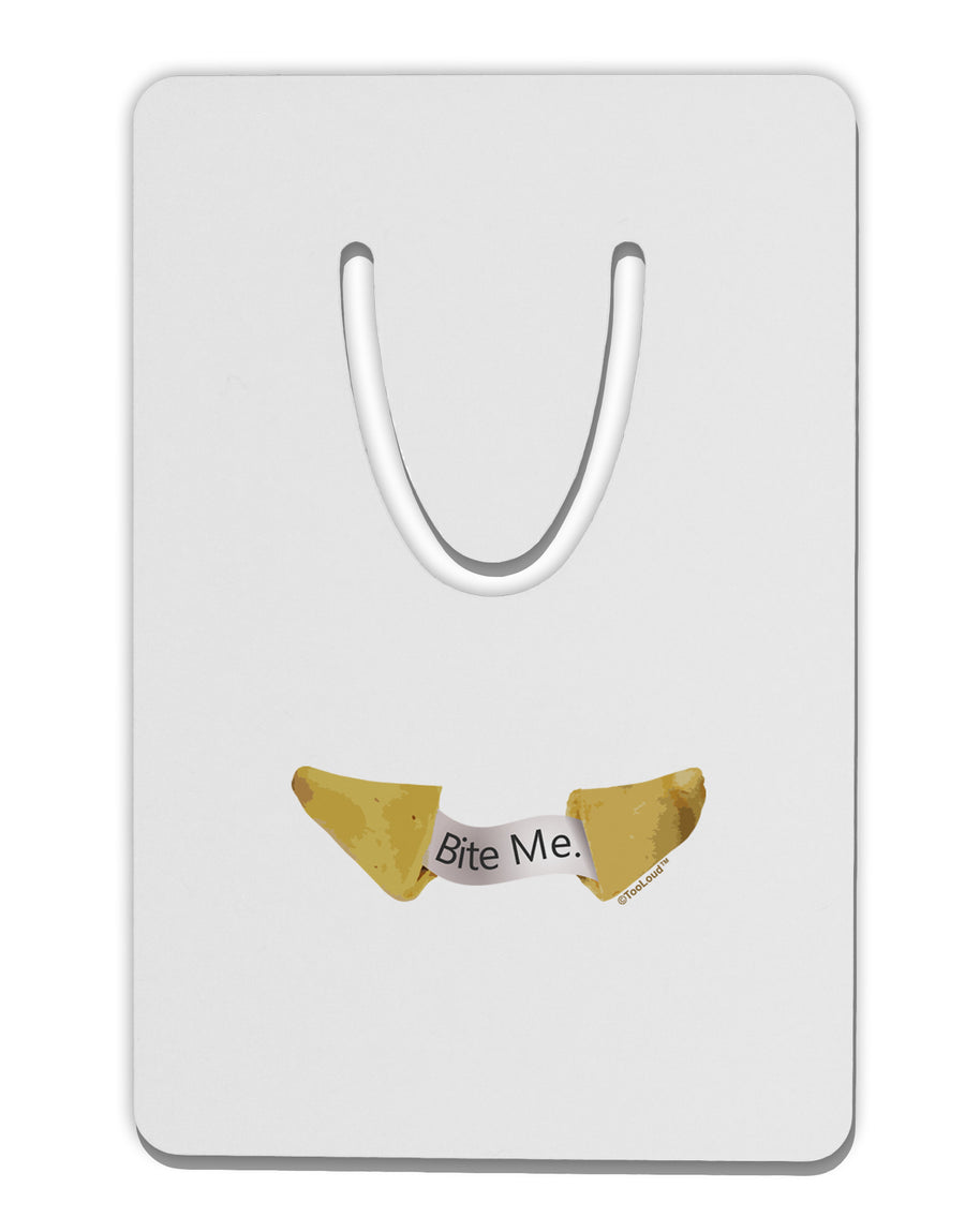 Bite Me - Fortune Cookie Aluminum Paper Clip Bookmark-Bookmark-TooLoud-White-Davson Sales