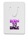 Born To Rage Purple Aluminum Paper Clip Bookmark-Bookmark-TooLoud-White-Davson Sales