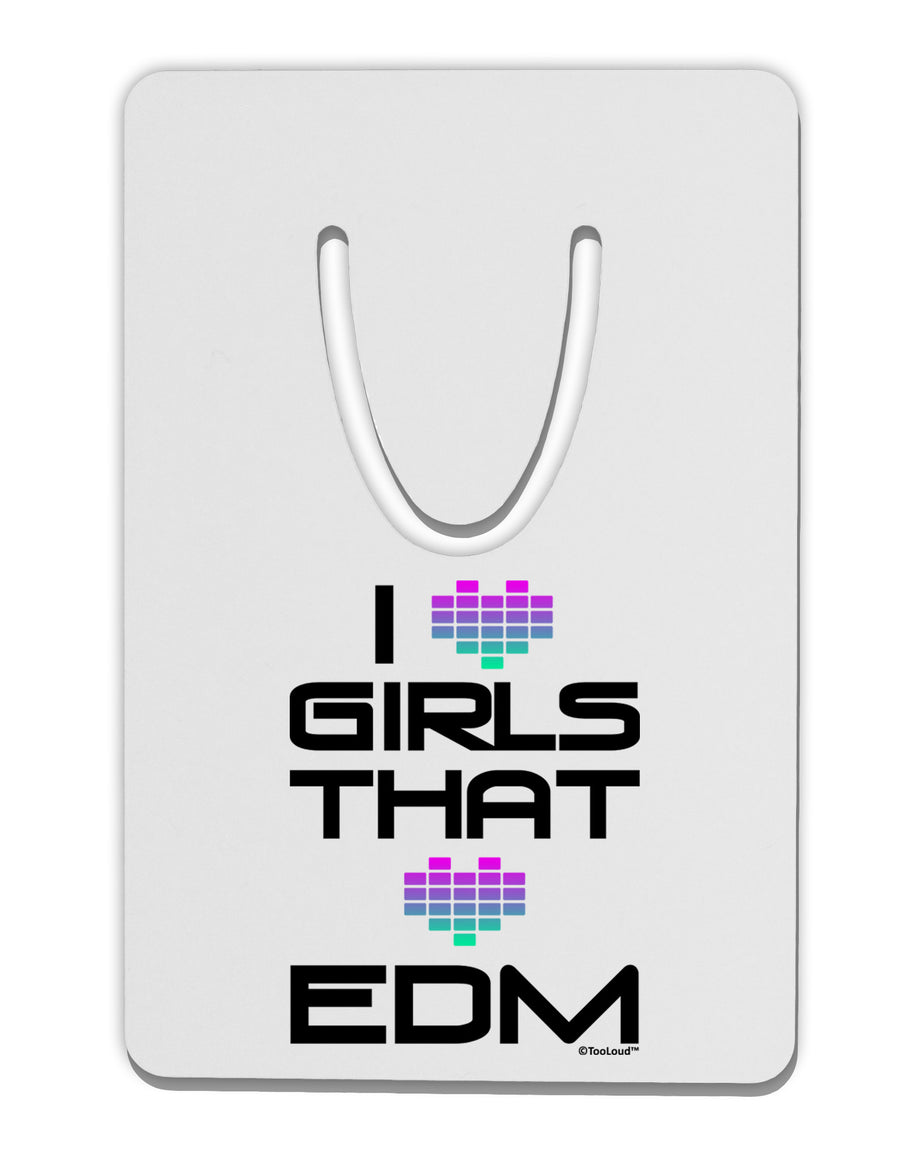 I Heart Girls That Heart EDM Aluminum Paper Clip Bookmark-Bookmark-TooLoud-White-Davson Sales