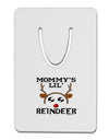 Mommy's Lil Reindeer Boy Aluminum Paper Clip Bookmark-Bookmark-TooLoud-White-Davson Sales