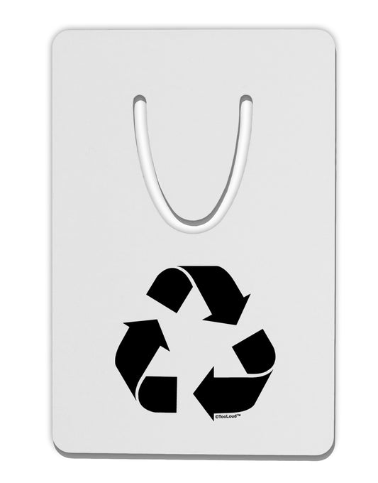 Recycle Black and White Aluminum Paper Clip Bookmark by TooLoud-Bookmark-TooLoud-White-Davson Sales
