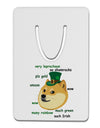 St Patricks Day Leprechaun Doge Aluminum Paper Clip Bookmark-Bookmark-TooLoud-White-Davson Sales