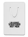 I Am Against Patriarchy Aluminum Paper Clip Bookmark-Bookmark-TooLoud-White-Davson Sales