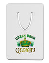 Green Beer Queen Aluminum Paper Clip Bookmark-Bookmark-TooLoud-White-Davson Sales