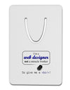 TooLoud Web Designer Not Miracle Worker Aluminum Paper Clip Bookmark-Bookmark-TooLoud-White-Davson Sales