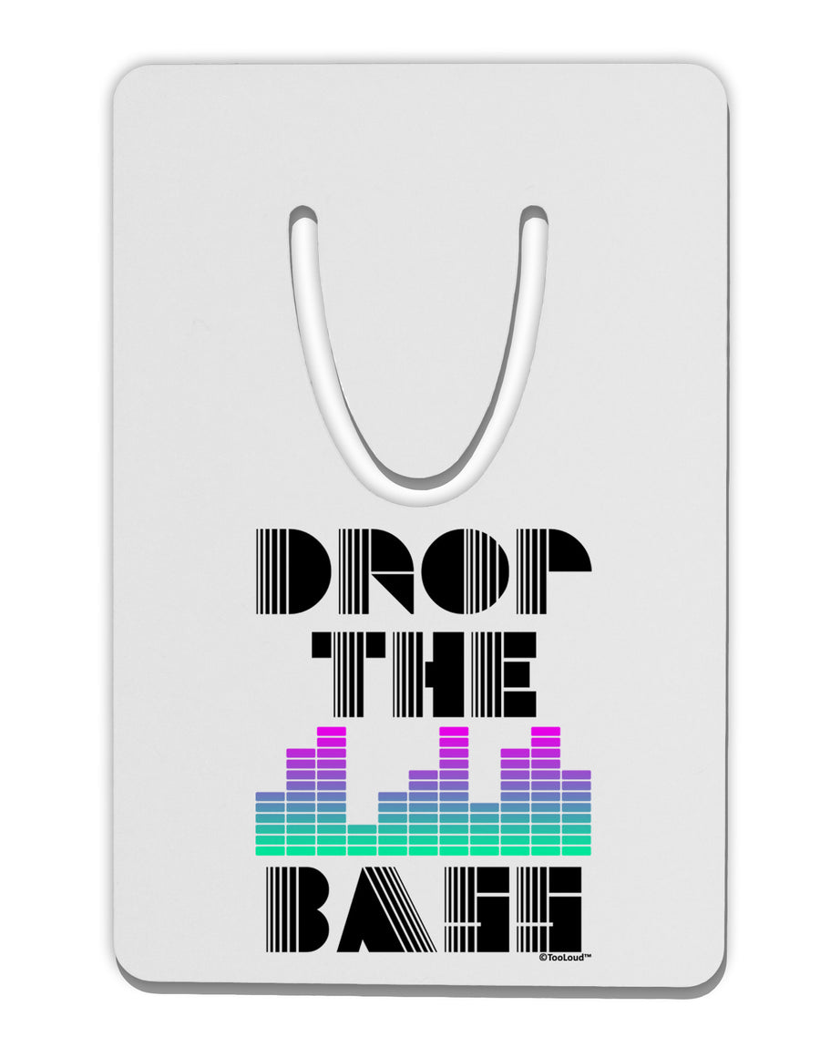 Drop the Bass Aluminum Paper Clip Bookmark-Bookmark-TooLoud-White-Davson Sales