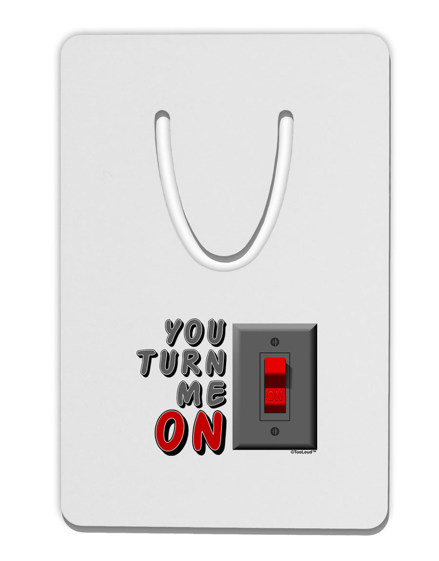 You Turn Me On Switch Aluminum Paper Clip Bookmark-Bookmark-TooLoud-White-Davson Sales