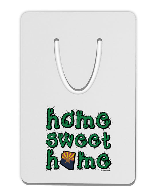 Home Sweet Home - Arizona - Cactus and State Flag Aluminum Paper Clip Bookmark by TooLoud-Bookmark-TooLoud-White-Davson Sales