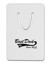 Best Dad Since 2015 Aluminum Paper Clip Bookmark by TooLoud-Bookmark-TooLoud-White-Davson Sales