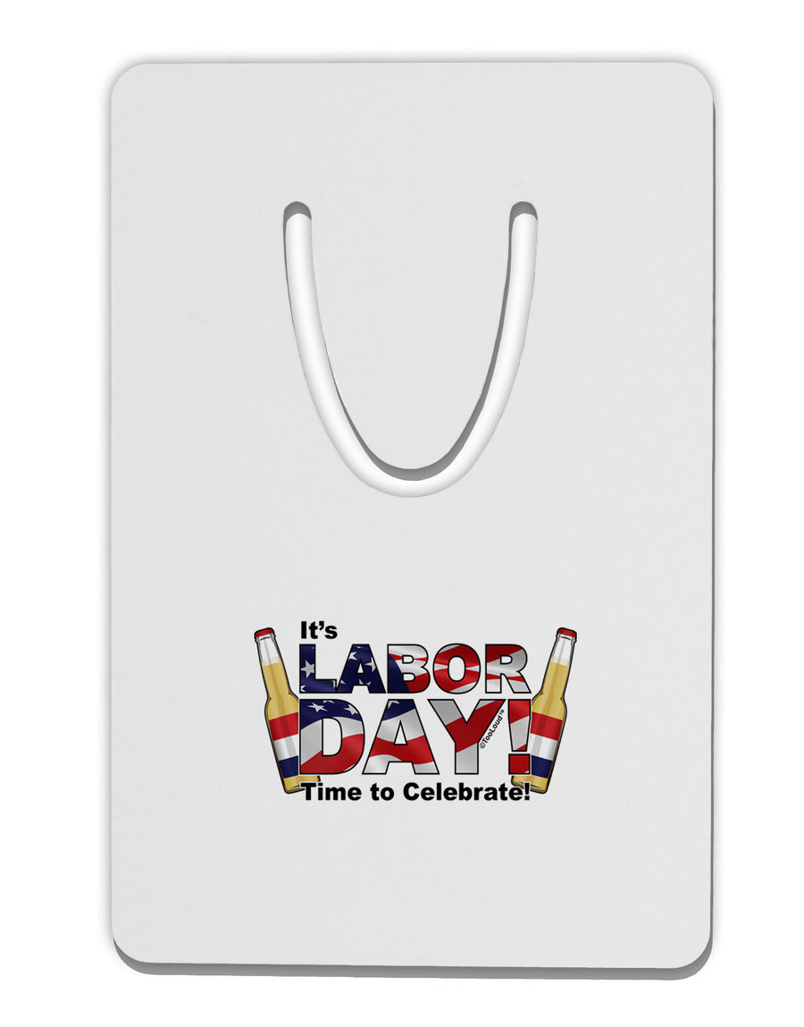 Labor Day - Celebrate Aluminum Paper Clip Bookmark-Bookmark-TooLoud-White-Davson Sales