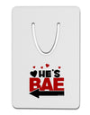 He's BAE - Left Arrow Aluminum Paper Clip Bookmark-Bookmark-TooLoud-White-Davson Sales