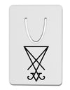 Sigil of Lucifer - Seal of Satan Aluminum Paper Clip Bookmark-Bookmark-TooLoud-White-Davson Sales