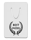 Best Mom - Wreath Design Aluminum Paper Clip Bookmark by TooLoud-Bookmark-TooLoud-White-Davson Sales