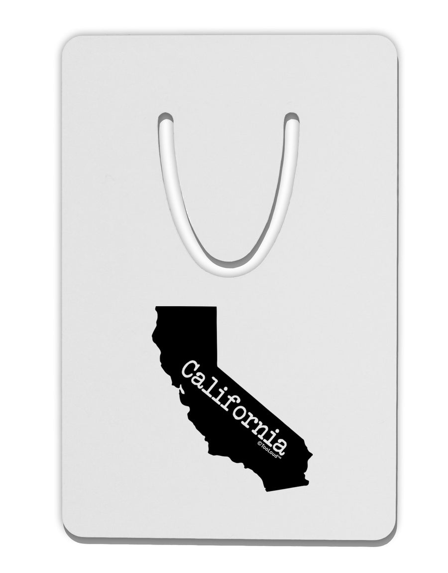 California - United States Shape Aluminum Paper Clip Bookmark-Bookmark-TooLoud-White-Davson Sales