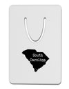 South Carolina - United States Shape Aluminum Paper Clip Bookmark by TooLoud-Bookmark-TooLoud-White-Davson Sales