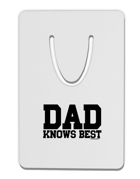Dad Knows Best Aluminum Paper Clip Bookmark by TooLoud-Bookmark-TooLoud-White-Davson Sales