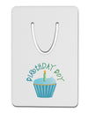 Birthday Boy - Candle Cupcake Aluminum Paper Clip Bookmark by TooLoud-Bookmark-TooLoud-White-Davson Sales