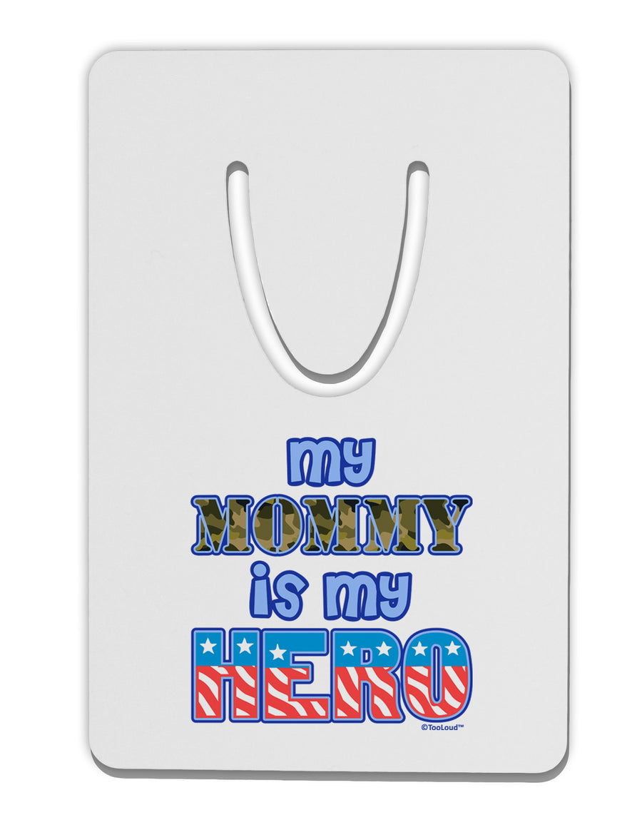 My Mommy is My Hero - Armed Forces - Blue Aluminum Paper Clip Bookmark by TooLoud-Bookmark-TooLoud-White-Davson Sales