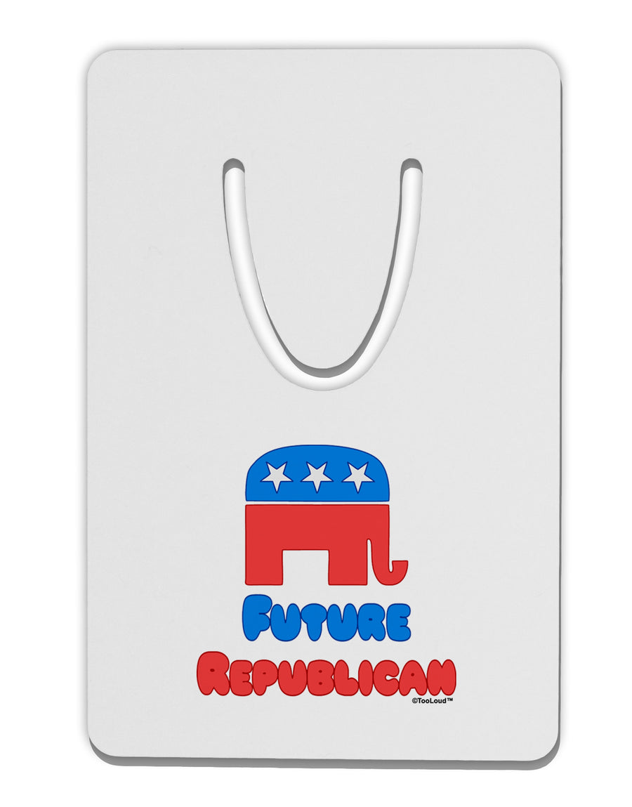 Future Republican Aluminum Paper Clip Bookmark-Bookmark-TooLoud-White-Davson Sales