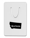 Montana - United States Shape Aluminum Paper Clip Bookmark by TooLoud-Bookmark-TooLoud-White-Davson Sales