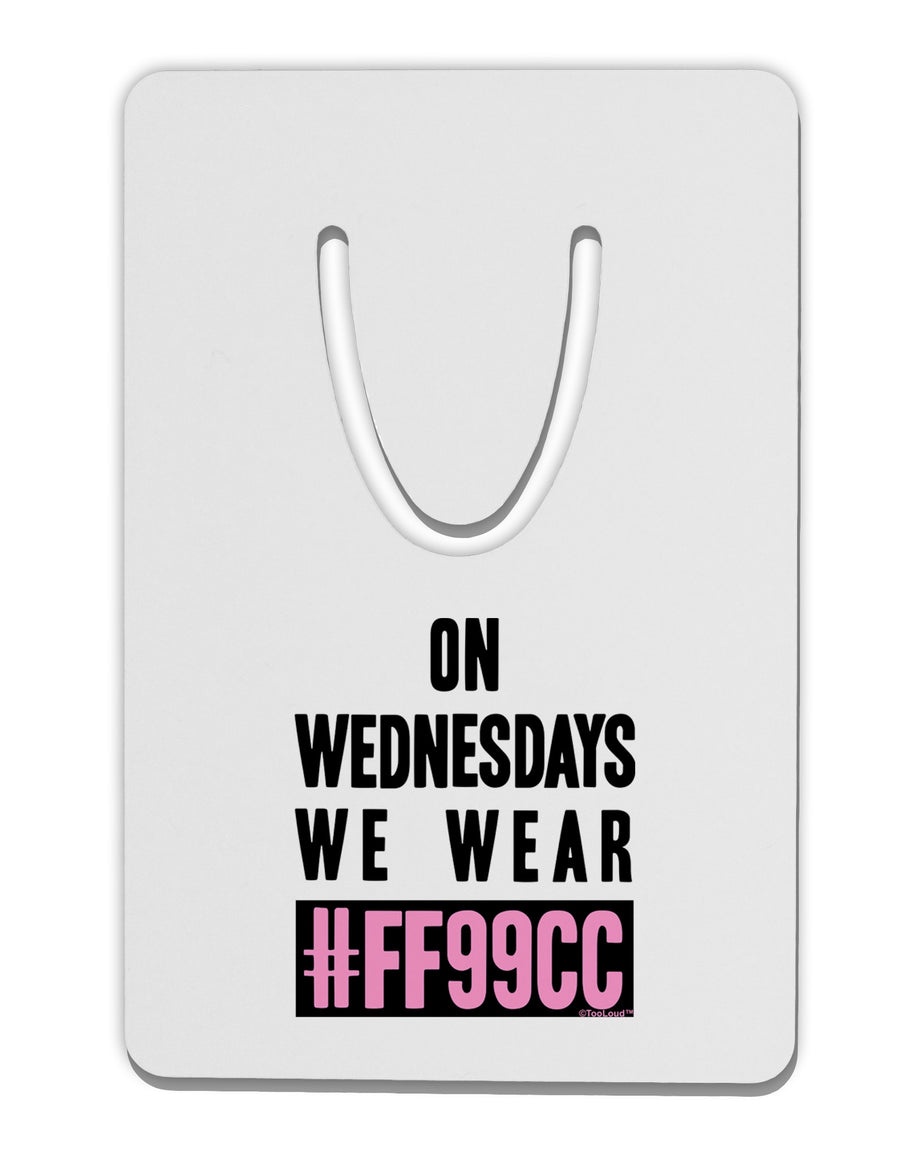 On Wednesdays We Wear FF99CC Aluminum Paper Clip Bookmark-Bookmark-TooLoud-White-Davson Sales