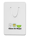 Cinco de Mayo Design - Salt Tequila Lime Aluminum Paper Clip Bookmark by TooLoud-Bookmark-TooLoud-White-Davson Sales