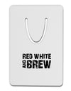 Red White and Brew Aluminum Paper Clip Bookmark by TooLoud-Bookmark-TooLoud-White-Davson Sales