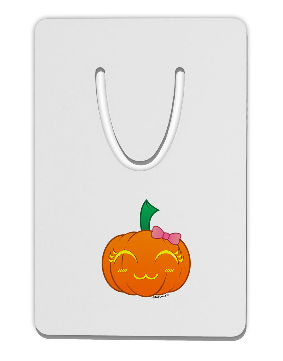 Kyu-T Face Pumpkin Aluminum Paper Clip Bookmark by TooLoud-Bookmark-TooLoud-White-Davson Sales