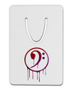 Dripping Bass Symbol Aluminum Paper Clip Bookmark-Bookmark-TooLoud-White-Davson Sales