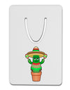 Fiesta Cactus Poncho Aluminum Paper Clip Bookmark by TooLoud-Bookmark-TooLoud-White-Davson Sales