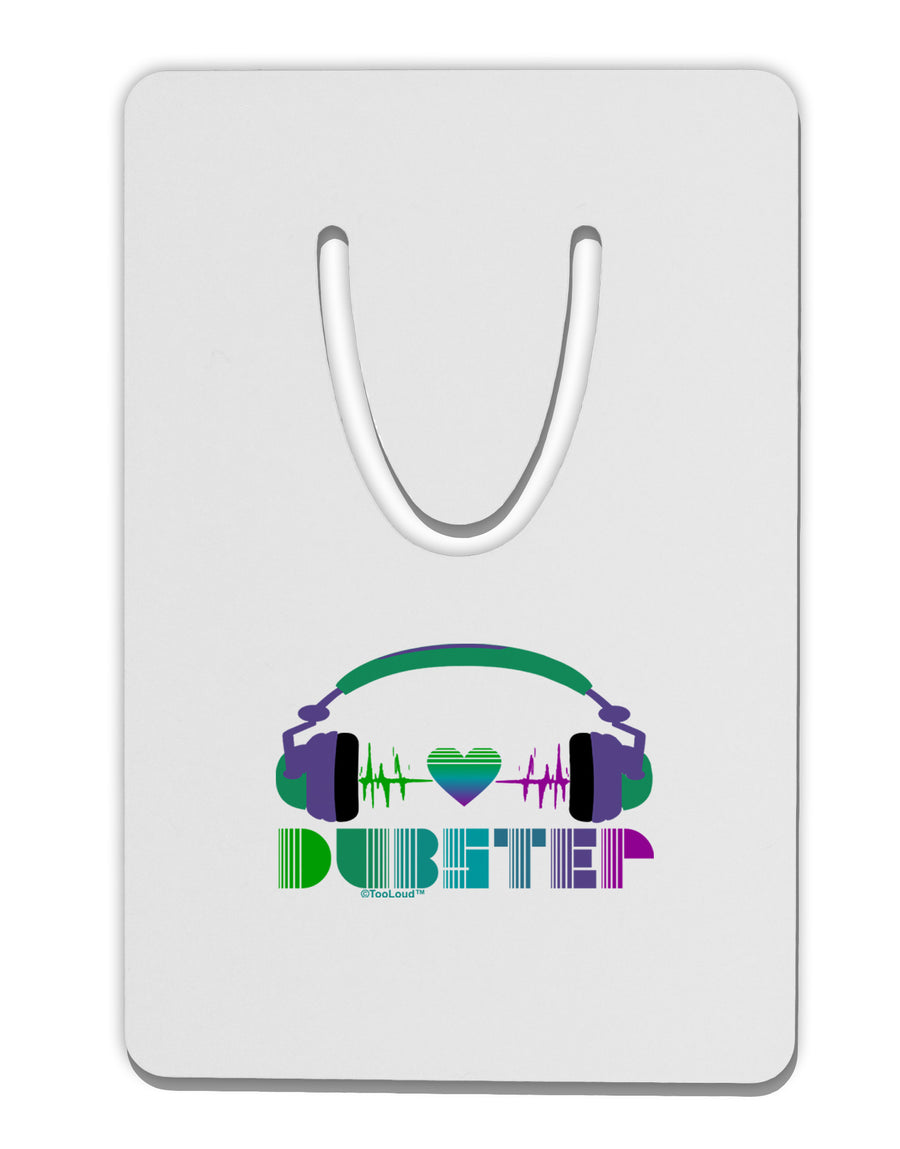 Heart Dubstep Aluminum Paper Clip Bookmark-Bookmark-TooLoud-White-Davson Sales