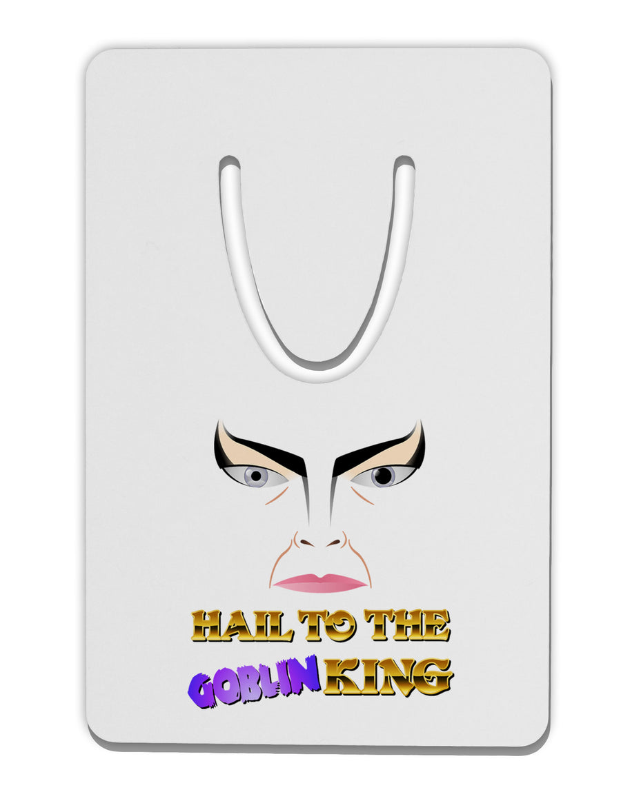 Hail to the Goblin King Aluminum Paper Clip Bookmark-Bookmark-TooLoud-White-Davson Sales