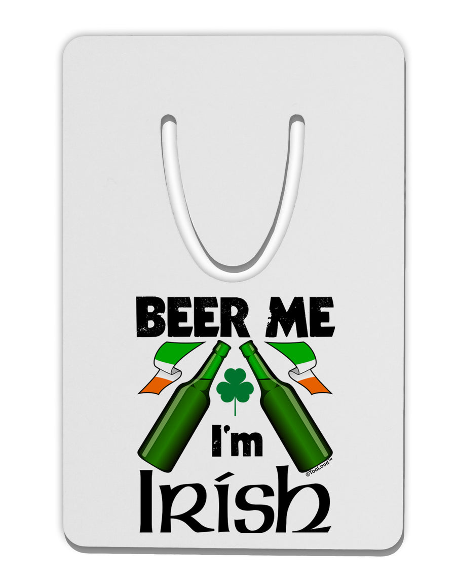 Beer Me I'm Irish Aluminum Paper Clip Bookmark-Bookmark-TooLoud-White-Davson Sales