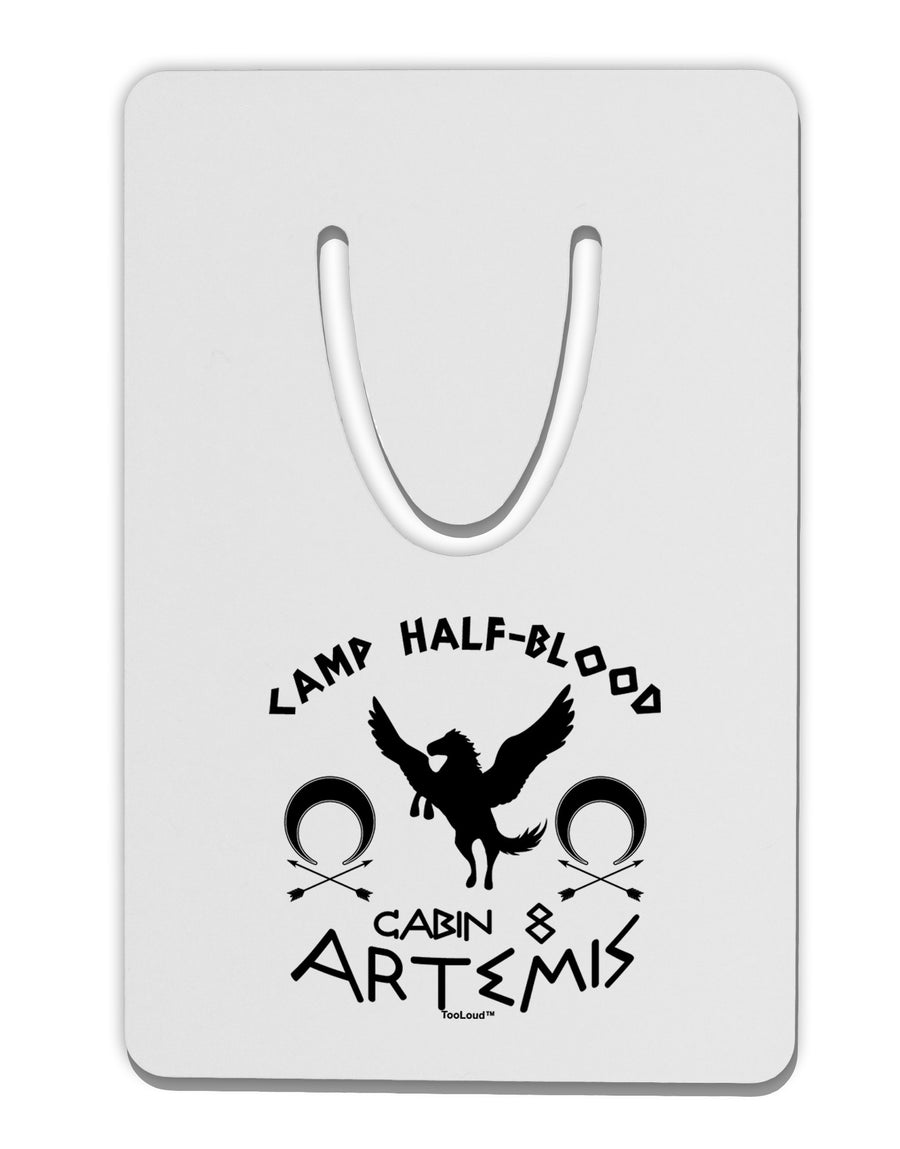 Camp Half Blood Cabin 8 Artemis Aluminum Paper Clip Bookmark by TooLoud-Bookmark-TooLoud-White-Davson Sales