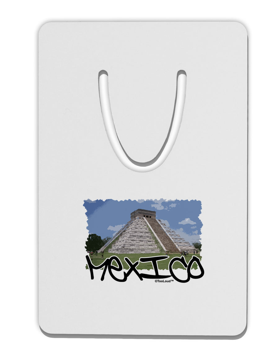 Mexico - Mayan Temple Cut-out Aluminum Paper Clip Bookmark by TooLoud-Bookmark-TooLoud-White-Davson Sales