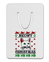 Meowy Christmas Cat Knit Look Aluminum Paper Clip Bookmark by TooLoud-TooLoud-White-Davson Sales