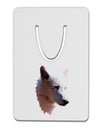 Magnificent White Wolf Head Aluminum Paper Clip Bookmark-Bookmark-TooLoud-White-Davson Sales