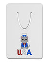 Patriotic Cat - USA Aluminum Paper Clip Bookmark by TooLoud-Bookmark-TooLoud-White-Davson Sales