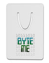 Byte Me Aluminum Paper Clip Bookmark-Bookmark-TooLoud-White-Davson Sales