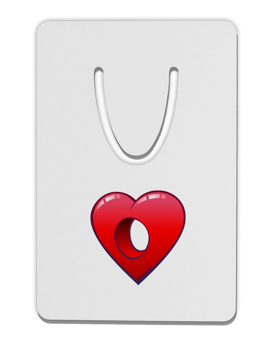 Hole Heartedly Broken Heart Aluminum Paper Clip Bookmark by TooLoud-TooLoud-White-Davson Sales