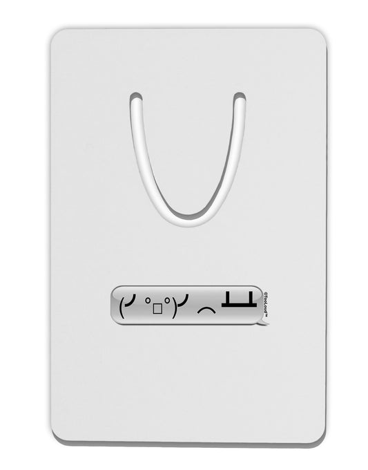 Table Flip Text Bubble Aluminum Paper Clip Bookmark-Bookmark-TooLoud-White-Davson Sales