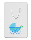 Baby Boy Carriage Aluminum Paper Clip Bookmark-Bookmark-TooLoud-White-Davson Sales