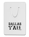 Dallas Y'all - Boots - Texas Pride Aluminum Paper Clip Bookmark by TooLoud-Bookmark-TooLoud-White-Davson Sales