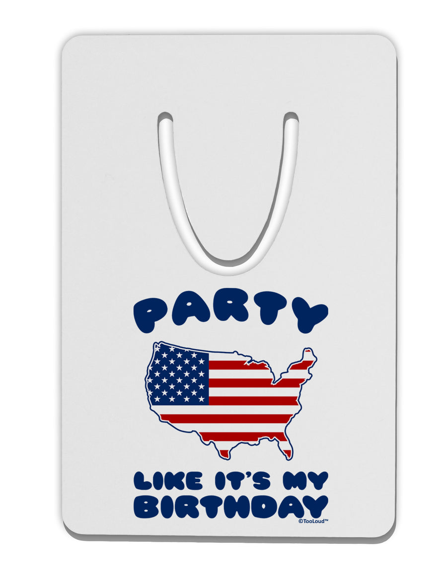 Party Like It's My Birthday - 4th of July Aluminum Paper Clip Bookmark-Bookmark-TooLoud-White-Davson Sales