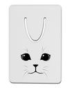 Cute Cat Face Aluminum Paper Clip Bookmark by TooLoud-Bookmark-TooLoud-White-Davson Sales