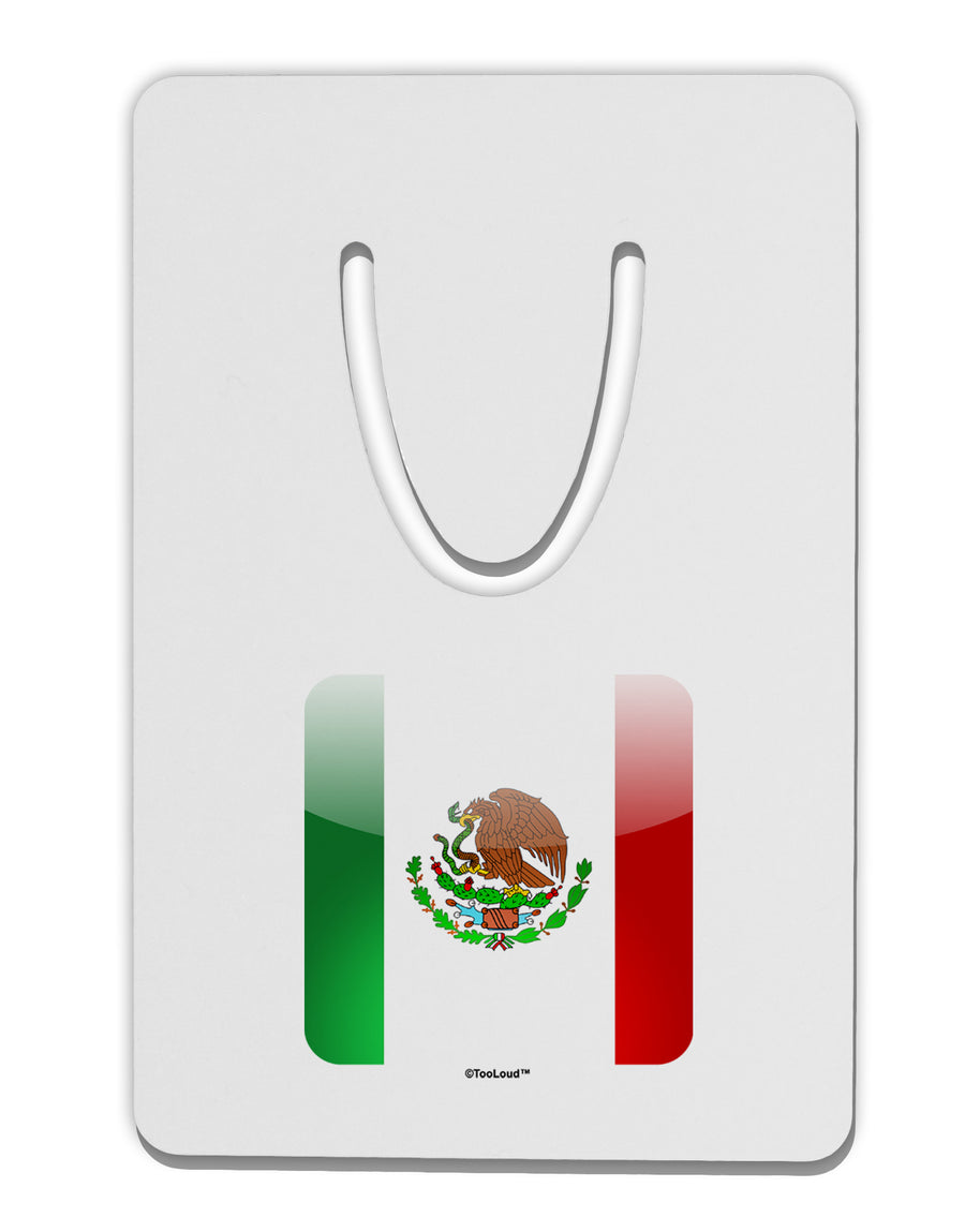 Mexican Flag App Icon Aluminum Paper Clip Bookmark by TooLoud-Bookmark-TooLoud-White-Davson Sales