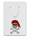 Pirate Skull Aluminum Paper Clip Bookmark-Bookmark-TooLoud-White-Davson Sales