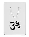 Om Symbol Aluminum Paper Clip Bookmark-Bookmark-TooLoud-White-Davson Sales